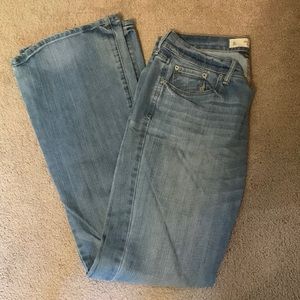 Abercrombie and Fitch flare jeans. Size 4L - 27 waist, 35 length.